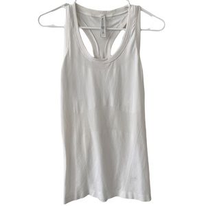 Atheta Razor Back White Performance Tank